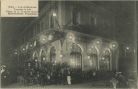 Carte postale ancienne - Dax - Café de Bordeaux - Vue prise la nuit - Place de la Fontaine Chaude - BONNEFONT, Propriétaire