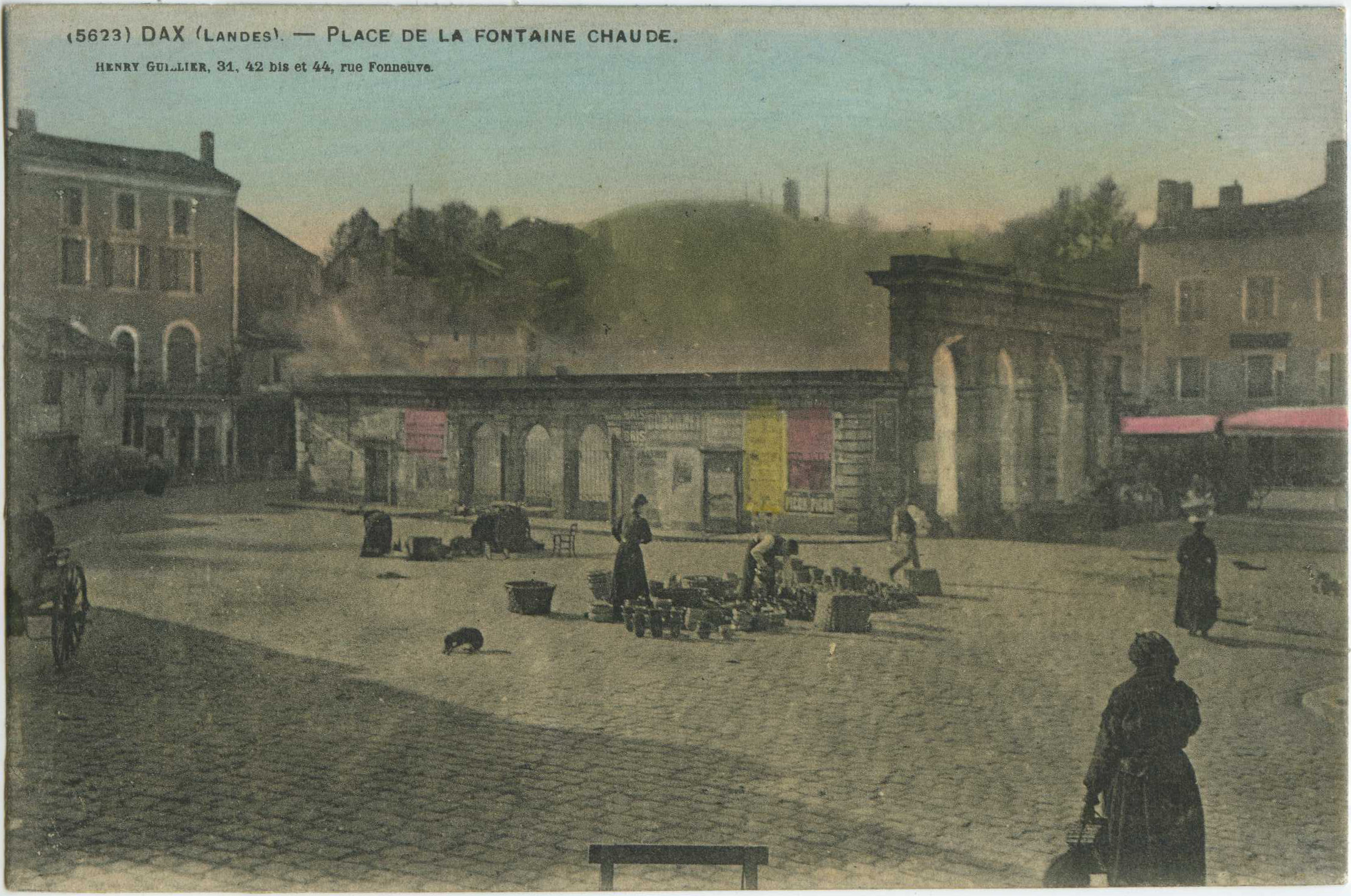 Dax - Place de la fontaine chaude.