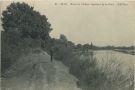 Carte postale ancienne - Dax - Rives de l'Adour, Quartier de la Gare.