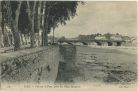 Carte postale ancienne - Dax - Vue sur le Pont, prise des Vieux Remparts