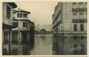 Photo ancienne - Dax - Photo - Crue de 1952 - L'hôtel Graciet et les Grands Thermes