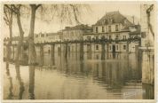 Photo ancienne - Dax - Photo - Crue de 1952 - La place du Sablar