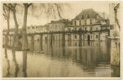 Carte postale ancienne - Dax - Photo - Crue de 1952 - La place du Sablar