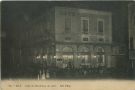 Carte postale ancienne - Dax - Café de Bordeaux (le soir).
