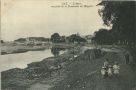 Carte postale ancienne - Dax - L'Adour, vue prise de la Promenade des Baignots.