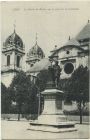 Carte postale ancienne - Dax - La Statue de Borda, sur la place de la Cathédrale.