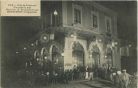 Carte postale ancienne - Dax - Café de Bordeaux - Vue prise la nuit - Place de la Fontaine Chaude - BONNEFONT, Propriétaire