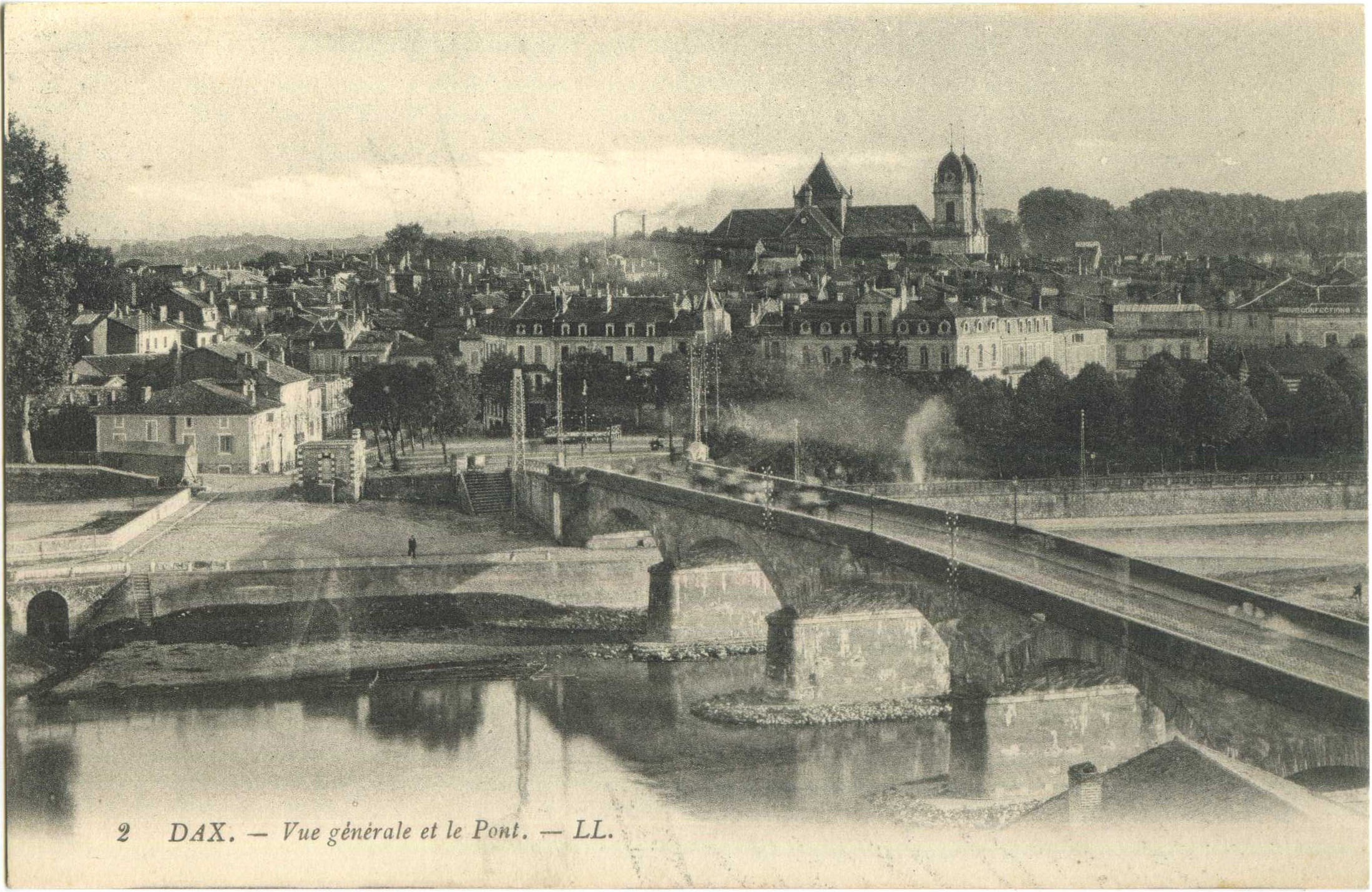 Dax - Vue générale et le Pont.