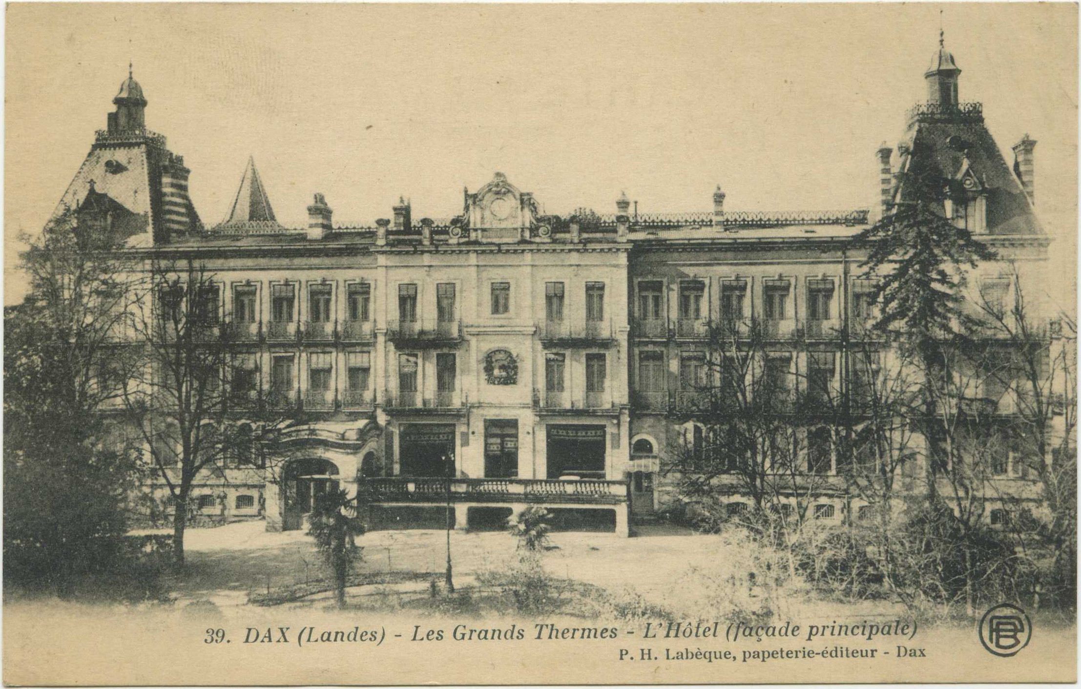 Dax - Les Grands Thermes - L'Hôtel (façade principale)