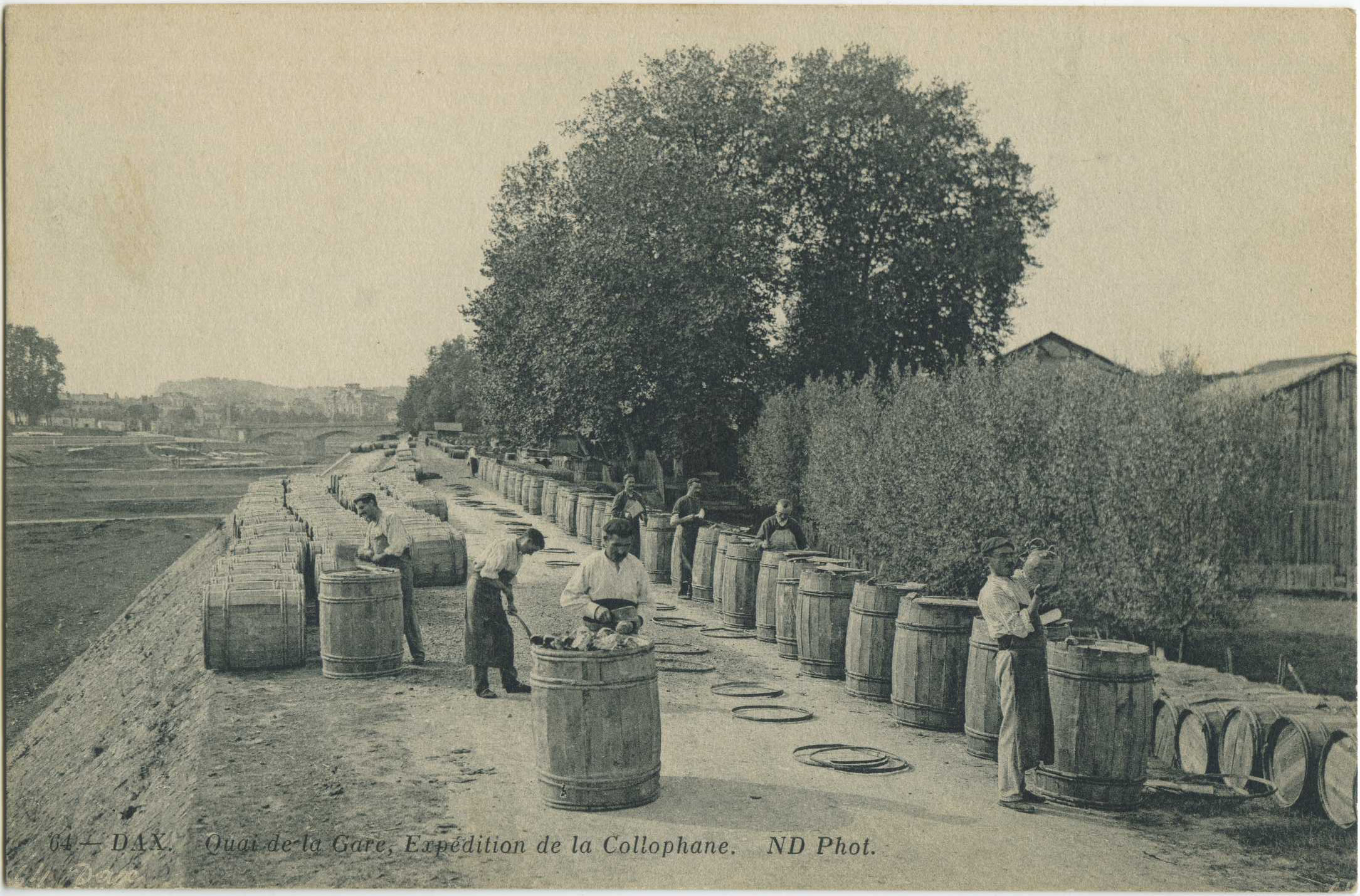 Dax - Quai de la Gare, Expédition de la Collophane.