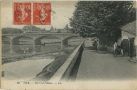 Carte postale ancienne - Dax - Pont sur l'Adour.