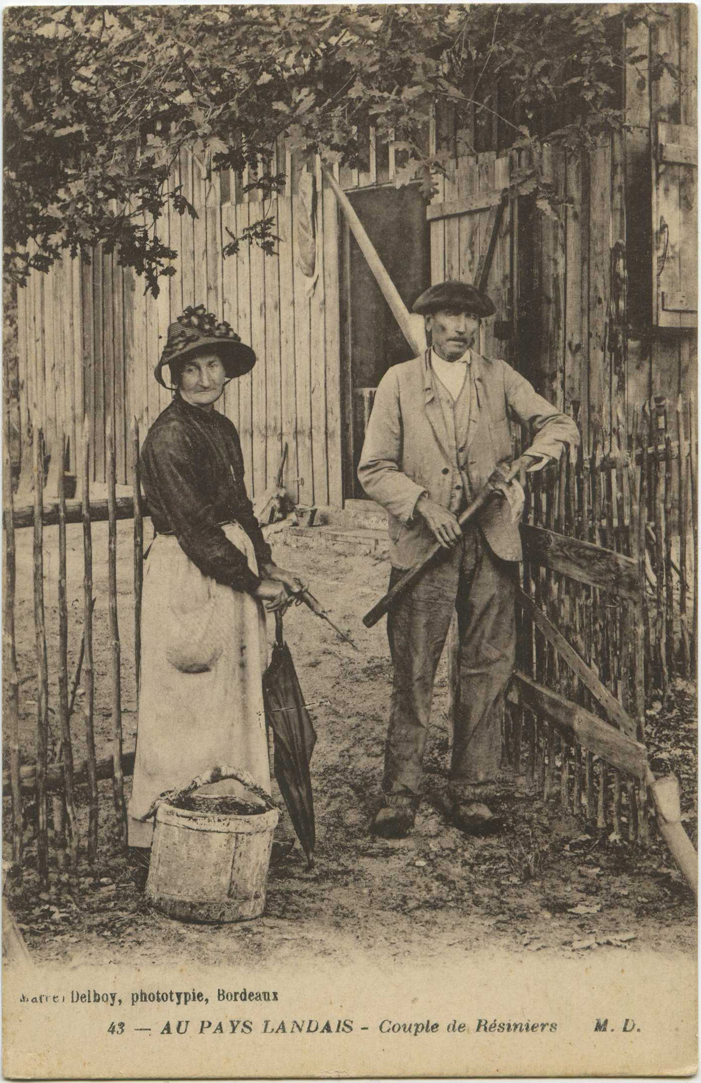 Landes - AU PAYS LANDAIS - Couple de Résiniers