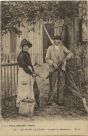 Carte postale ancienne - Landes - AU PAYS LANDAIS - Couple de Résiniers