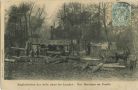 Carte postale ancienne - Landes - Exploitation des bois dans les Landes. Une Machine en Forêt.
