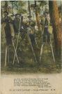 Carte postale ancienne - Landes - AU PAYS LANDAIS - Groupe d'Echassiers