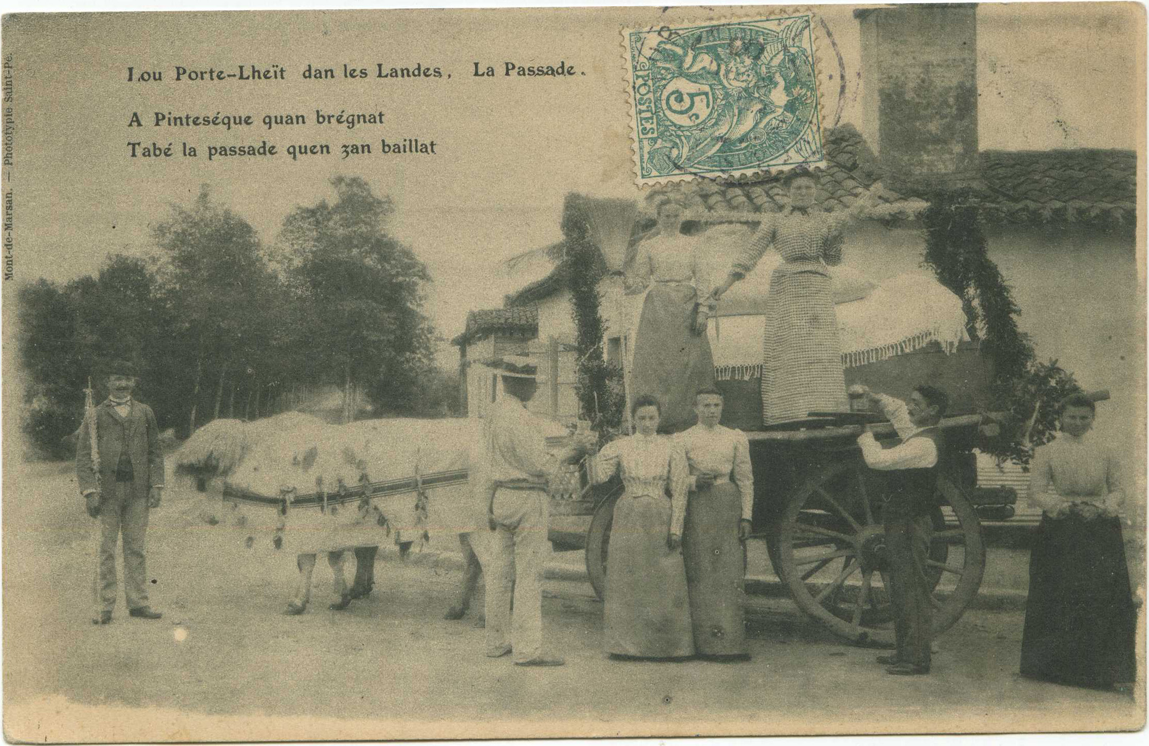 Landes - Lou Porte-Lheït dans les Landes, La Passade.