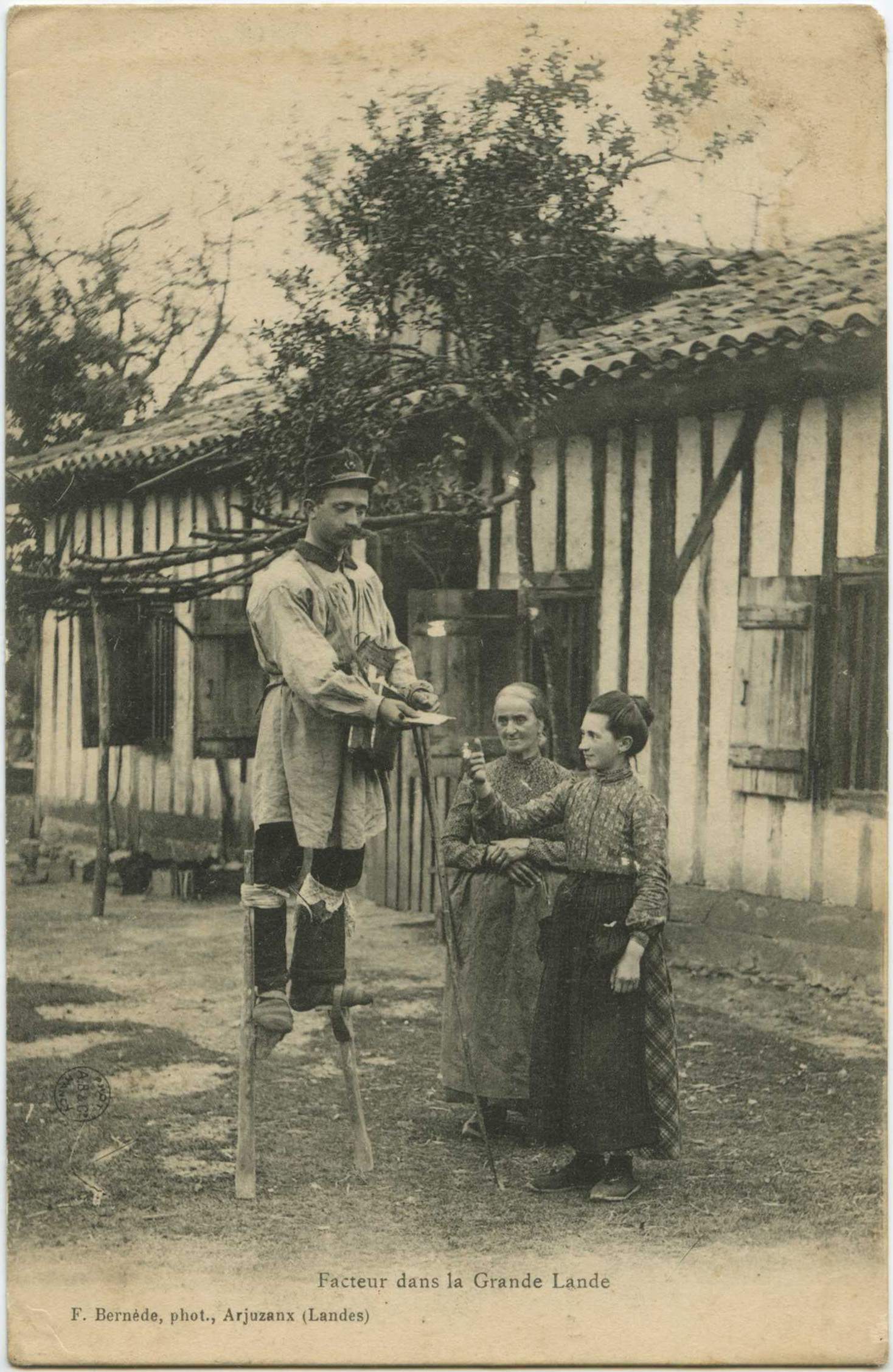 Landes - Facteur dans la Grande Lande