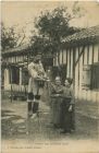 Carte postale ancienne - Landes - Facteur dans la Grande Lande