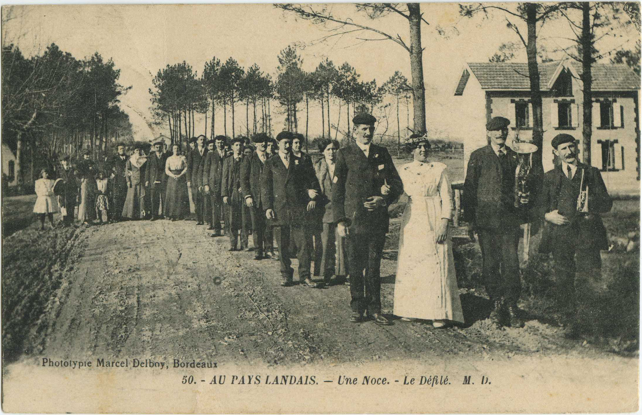 Landes - AU PAYS LANDAIS - Une Noce. - Le Défilé.