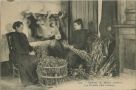 Carte postale ancienne - Landes - Intérieur de Maison Landaise. Lou Pachedey (Aou ristoung).