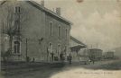 Carte postale ancienne - Escos - La Gare