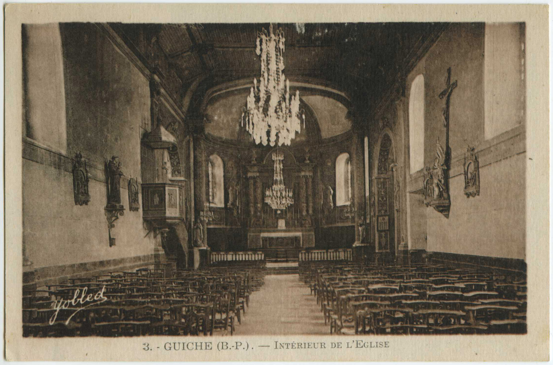 Guiche - Intérieur de l'Eglise