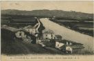 Carte postale ancienne - Guiche - Quartier Portes - La Bidouze - Pont du Chemin de fer