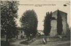 Carte postale ancienne - Hastingues - La Place de la Mairie et de l'Église