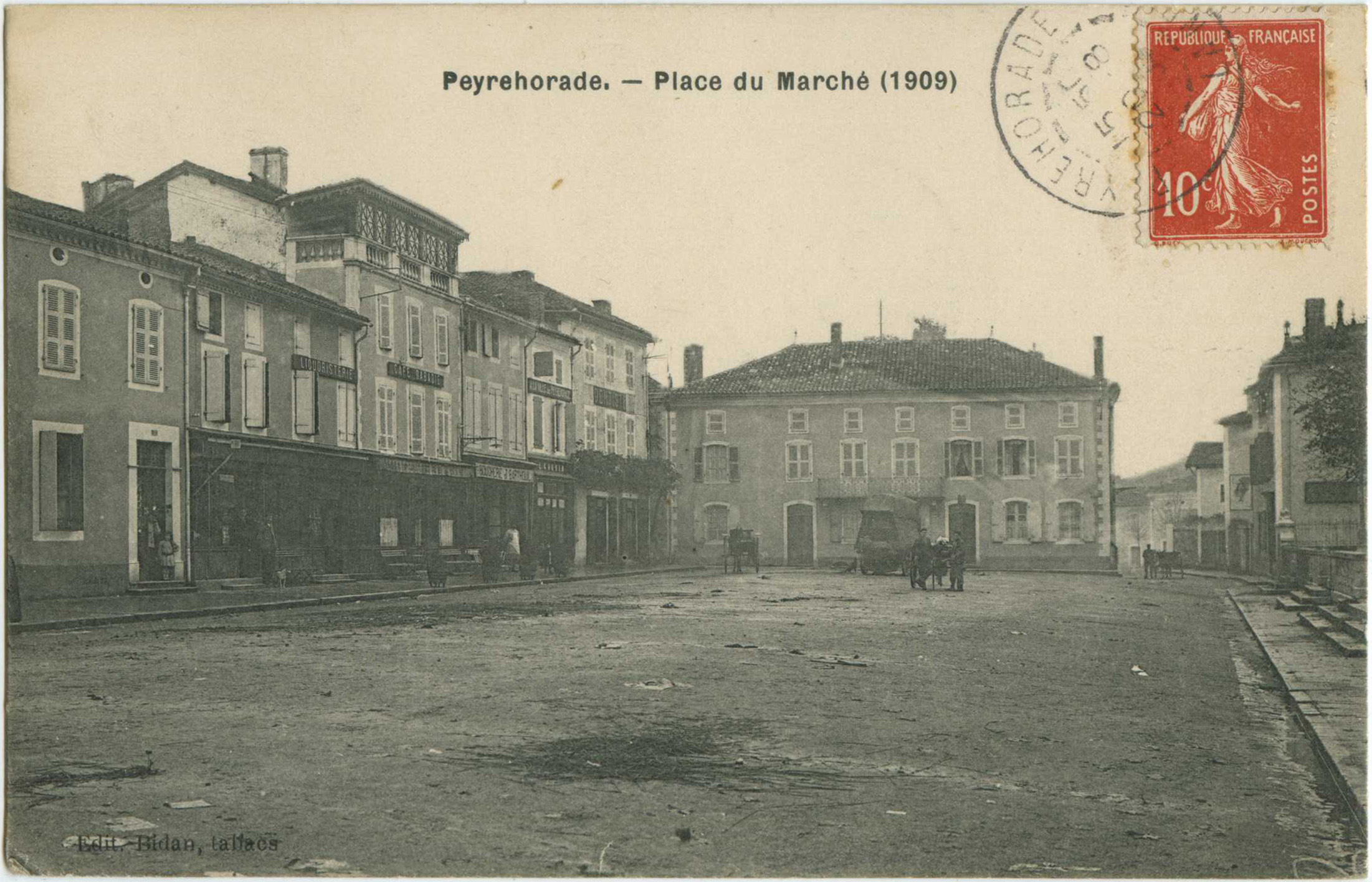 Peyrehorade - Place du Marché (1909)