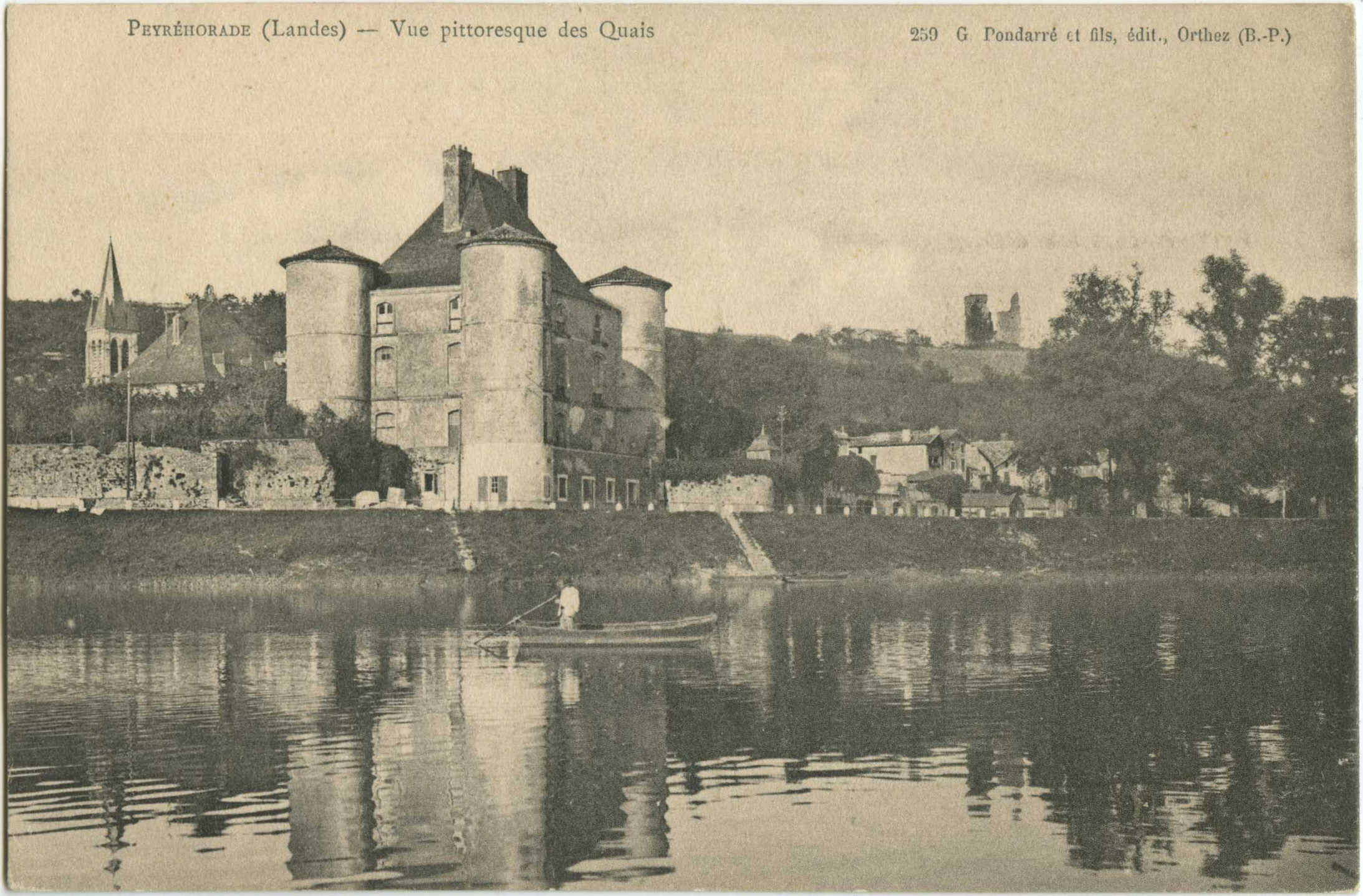 Peyrehorade - Vue pittoresque des Quais 