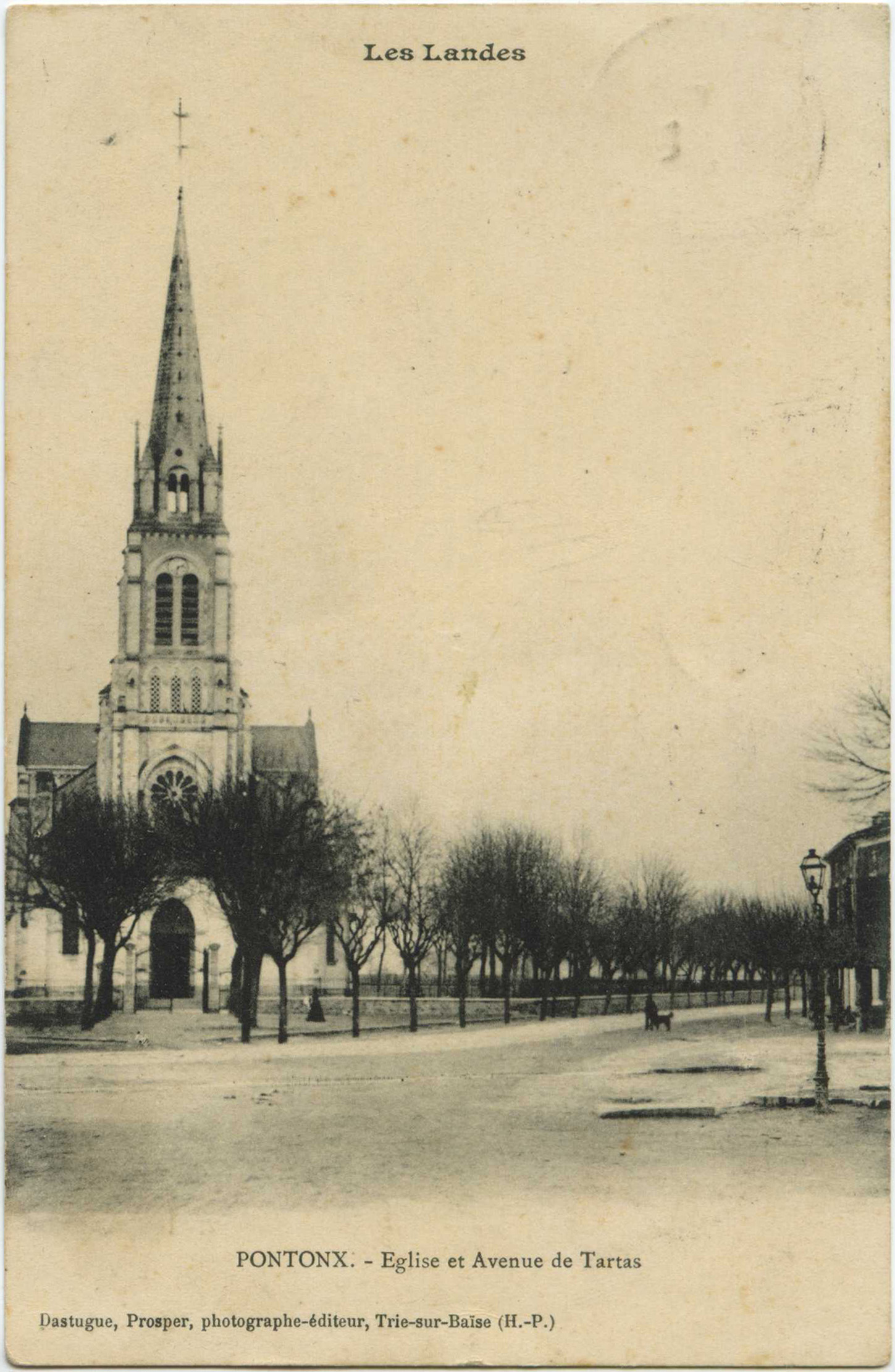 Pontonx-sur-l'Adour - Eglise et Avenue de Tartas