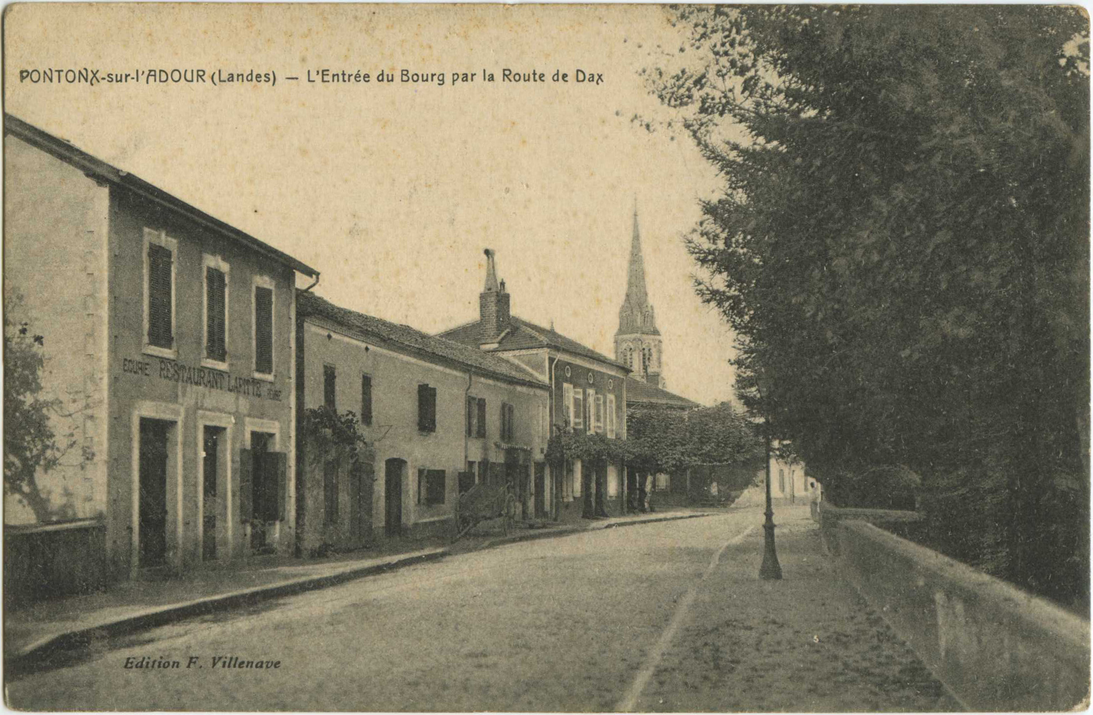 Pontonx-sur-l'Adour - L'Entrée du Bourg par la Route de Dax