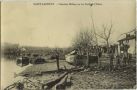 Carte postale ancienne - Saint-Laurent-de-Gosse - Chantiers Bellocq sur les bords de l'Adour.
