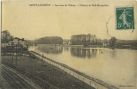 Carte postale ancienne - Saint-Laurent-de-Gosse - Les rives de l'Adour - Château de Roll-Montpellier.