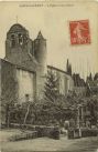 Carte postale ancienne - Saint-Laurent-de-Gosse - L'Église et son clocher.