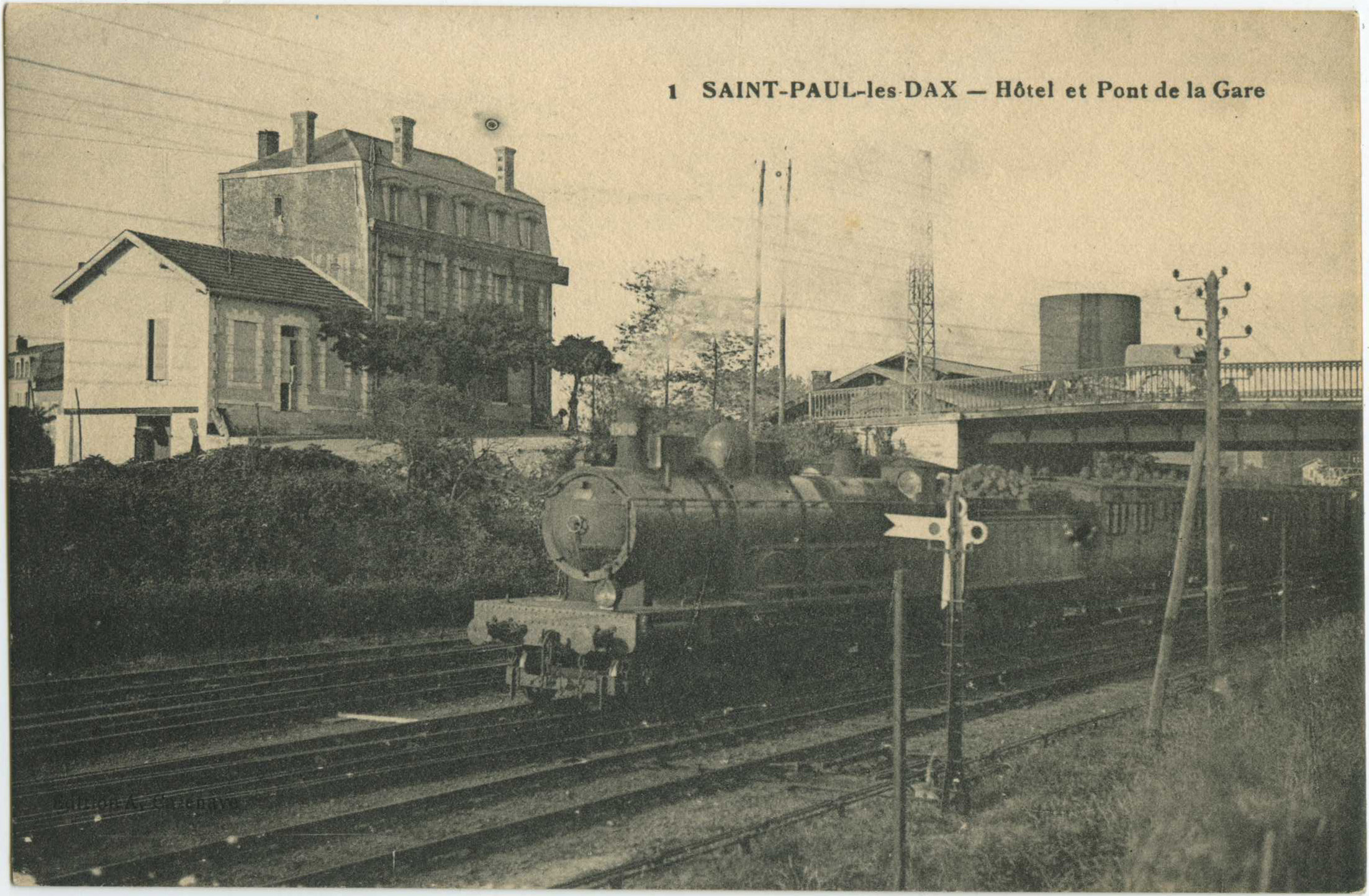 Saint-Paul-lès-Dax - Hôtel et Pont de la Gare