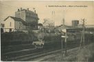 Carte postale ancienne - Saint-Paul-lès-Dax - Hôtel et Pont de la Gare