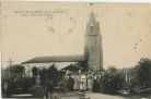 Carte postale ancienne - Saint-Pé-de-Léren - Eglise - Sortie de la Messe Carte postale ancienne - Saint-Pé-de-Léren - Eglise - Sortie de la Messe