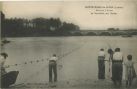 Carte postale ancienne - Sainte-Marie-de-Gosse - Pêcherie d'Aloses de Sarrouille, sur l'Adour