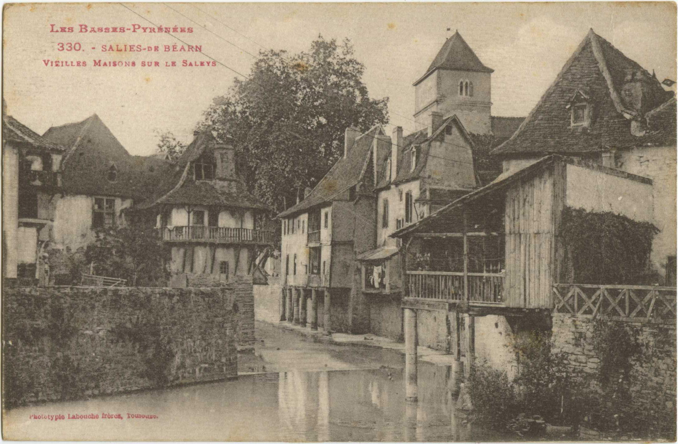 Salies-de-Béarn - Vieilles Maisons sur le Saleys