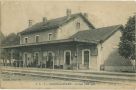 Carte postale ancienne - Salies-de-Béarn - La Gare (côté quai)