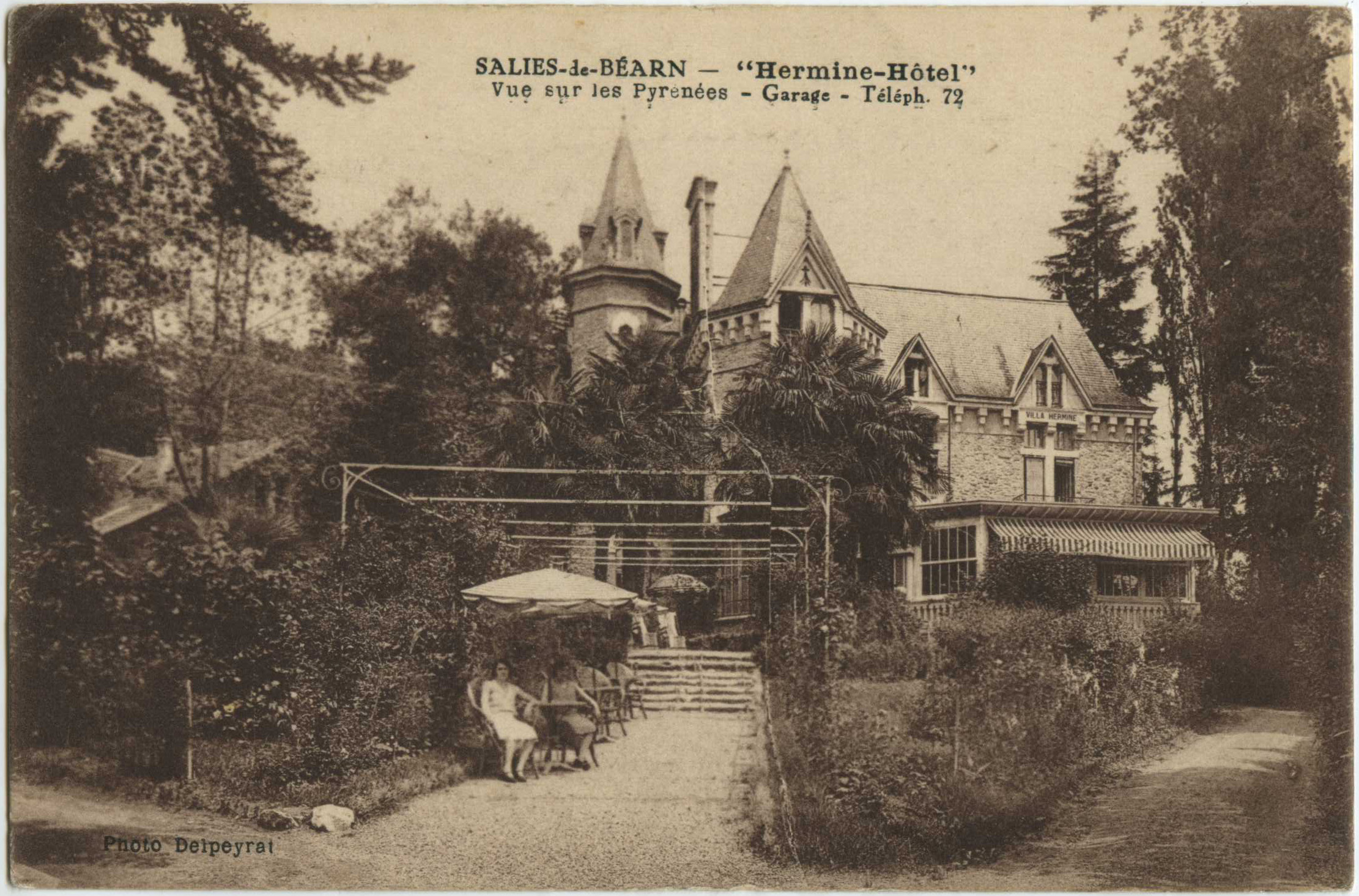 Salies-de-Béarn - "Hermine-Hôtel" - Vue sur les Pyrénées - Garage - Téléph. 72