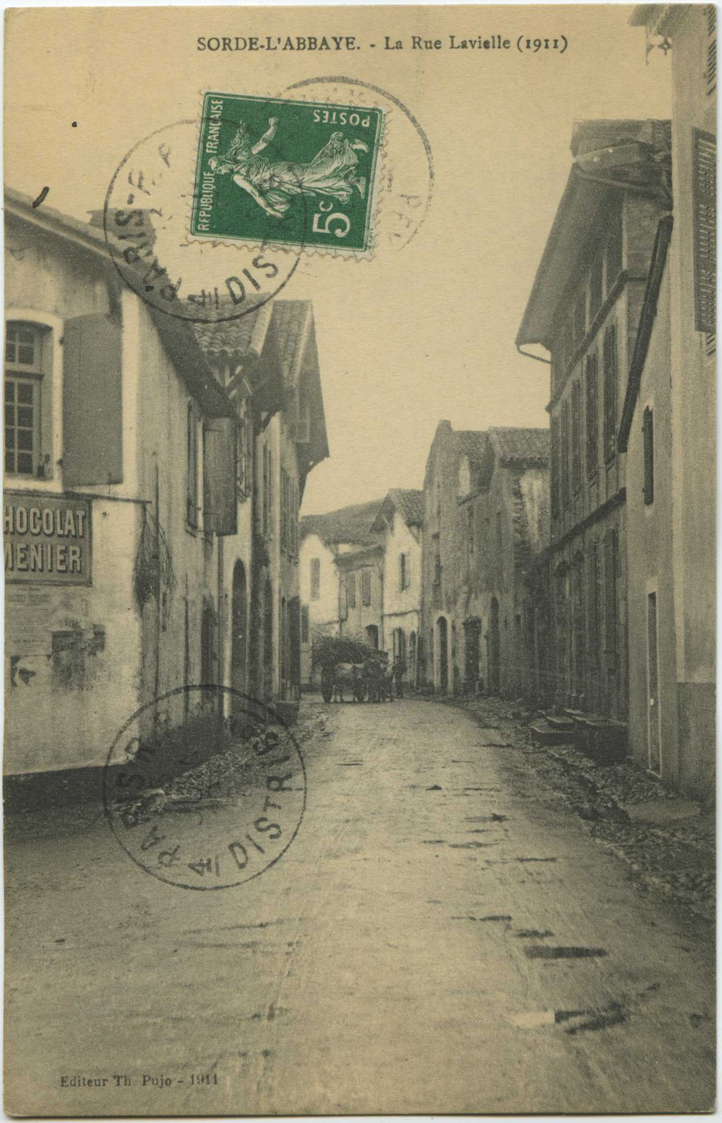 Sorde-l'Abbaye - La Rue Lavielle (1911)