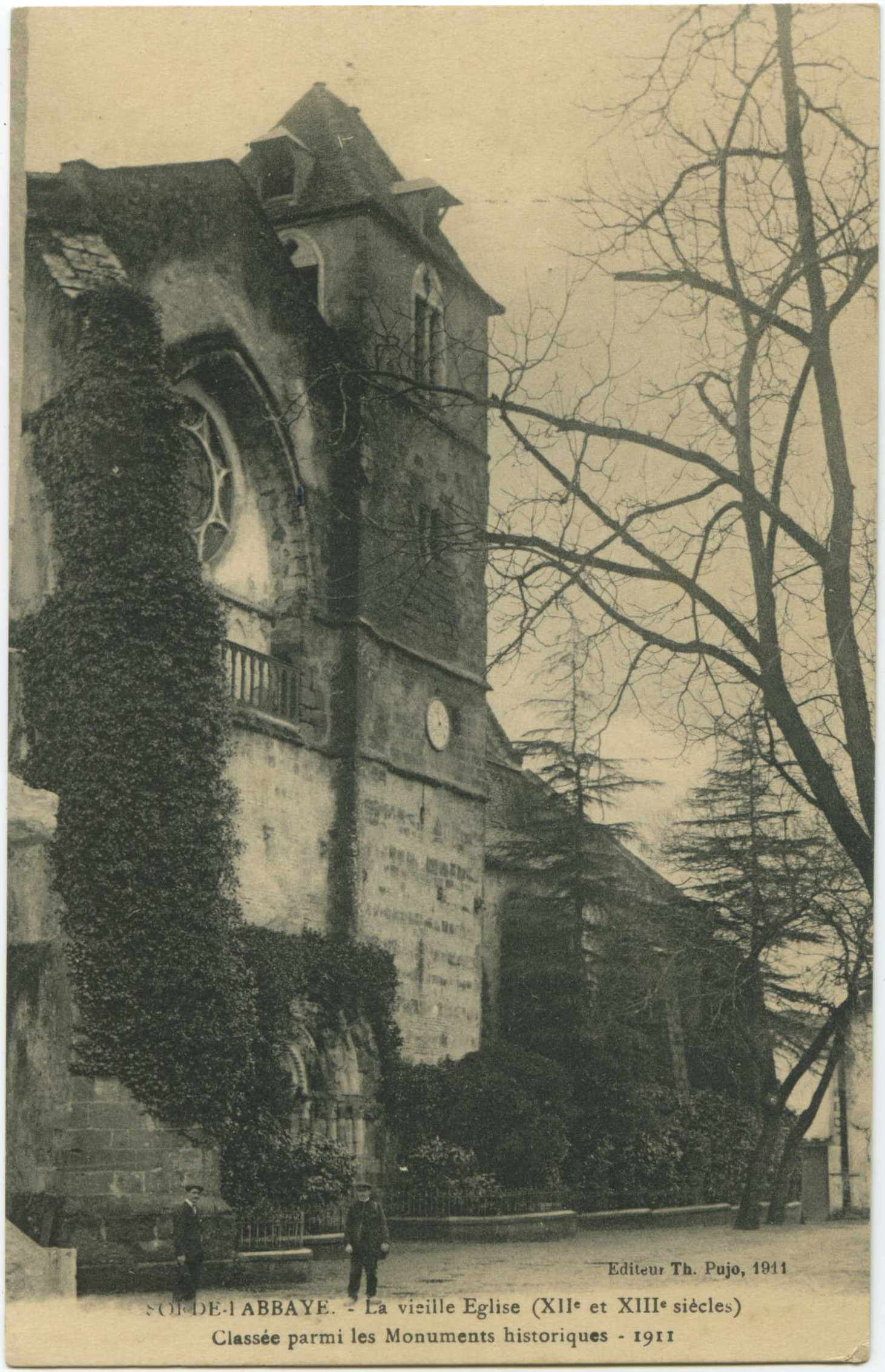Sorde-l'Abbaye - La vieille Eglise (XII<sup>e</sup> et XIII<sup>e</sup> siècles). Classée parmi les Monuments historiques  - 1911
