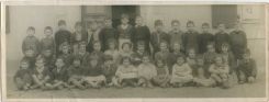 Photo ancienne - Téthieu - Ecole communale - photo de classe ( vers 1955 )