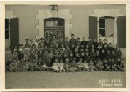 Photo ancienne - Téthieu - Ecole communale - photo de classe (1957-1958)